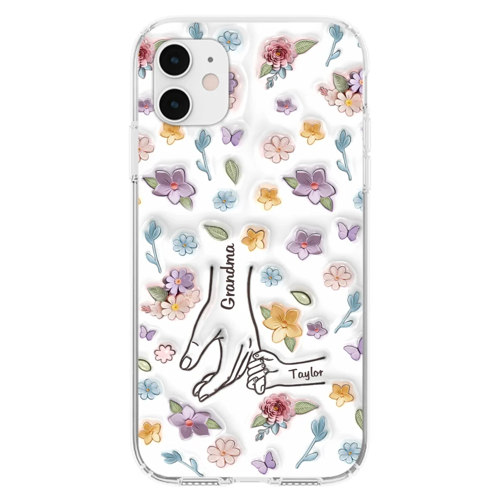 Mom You Hold My Hand Also My Heart - Personalized Custom 3D Inflated Effect Phone Case - Image 11