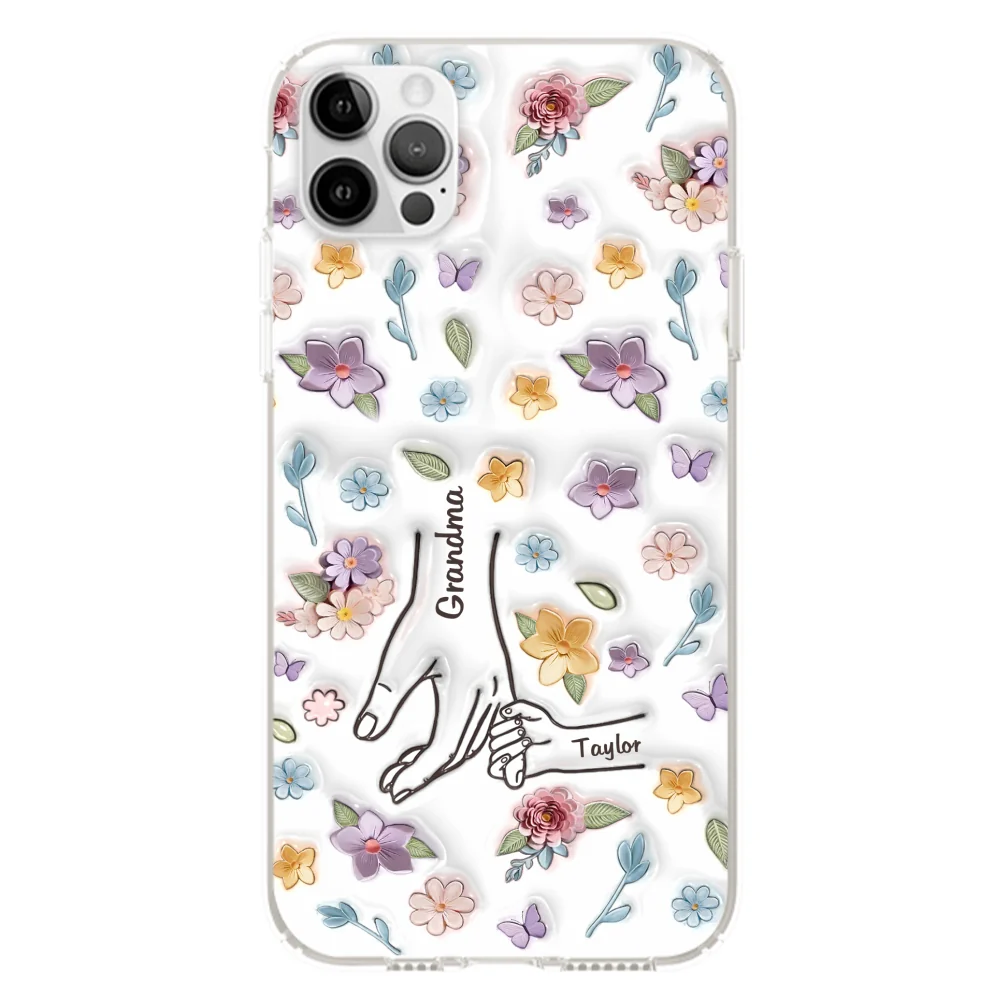 Mom You Hold My Hand Also My Heart - Personalized Custom 3D Inflated Effect Phone Case - Image 13