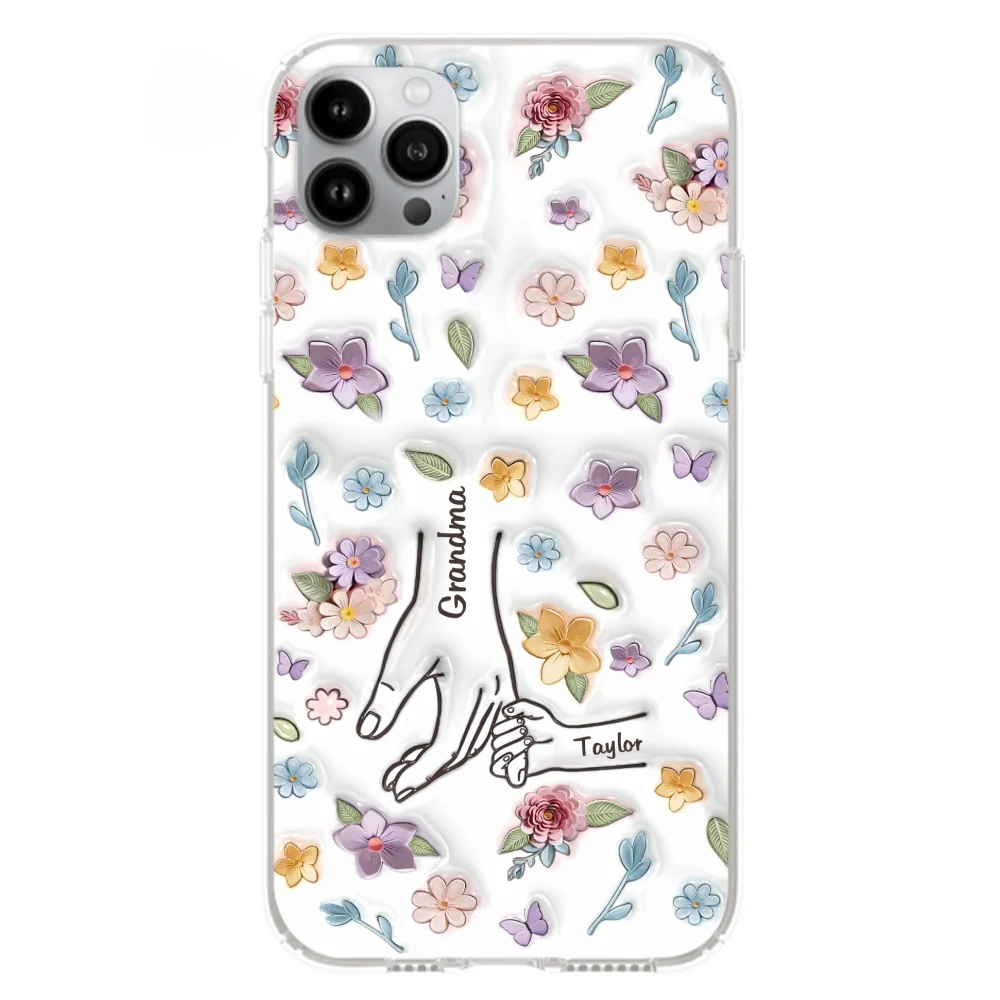 Mom You Hold My Hand Also My Heart - Personalized Custom 3D Inflated Effect Phone Case - Image 15