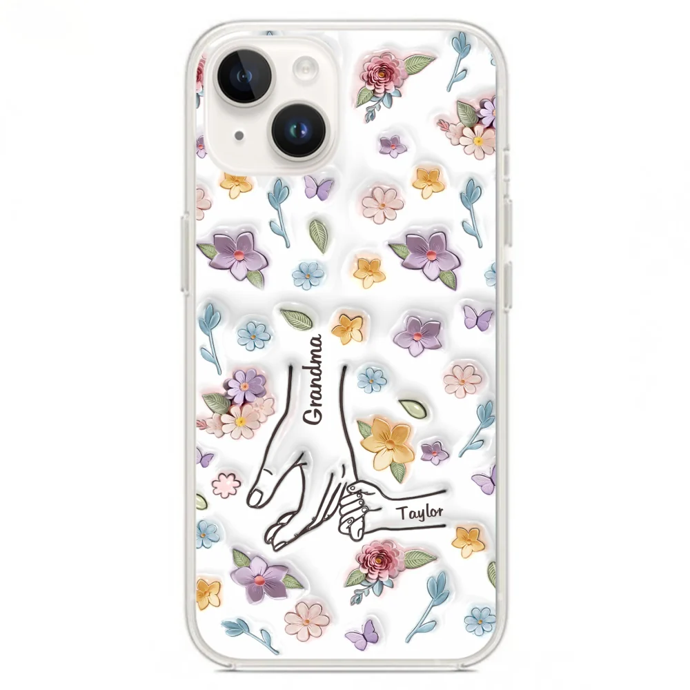 Mom You Hold My Hand Also My Heart - Personalized Custom 3D Inflated Effect Phone Case - Image 17