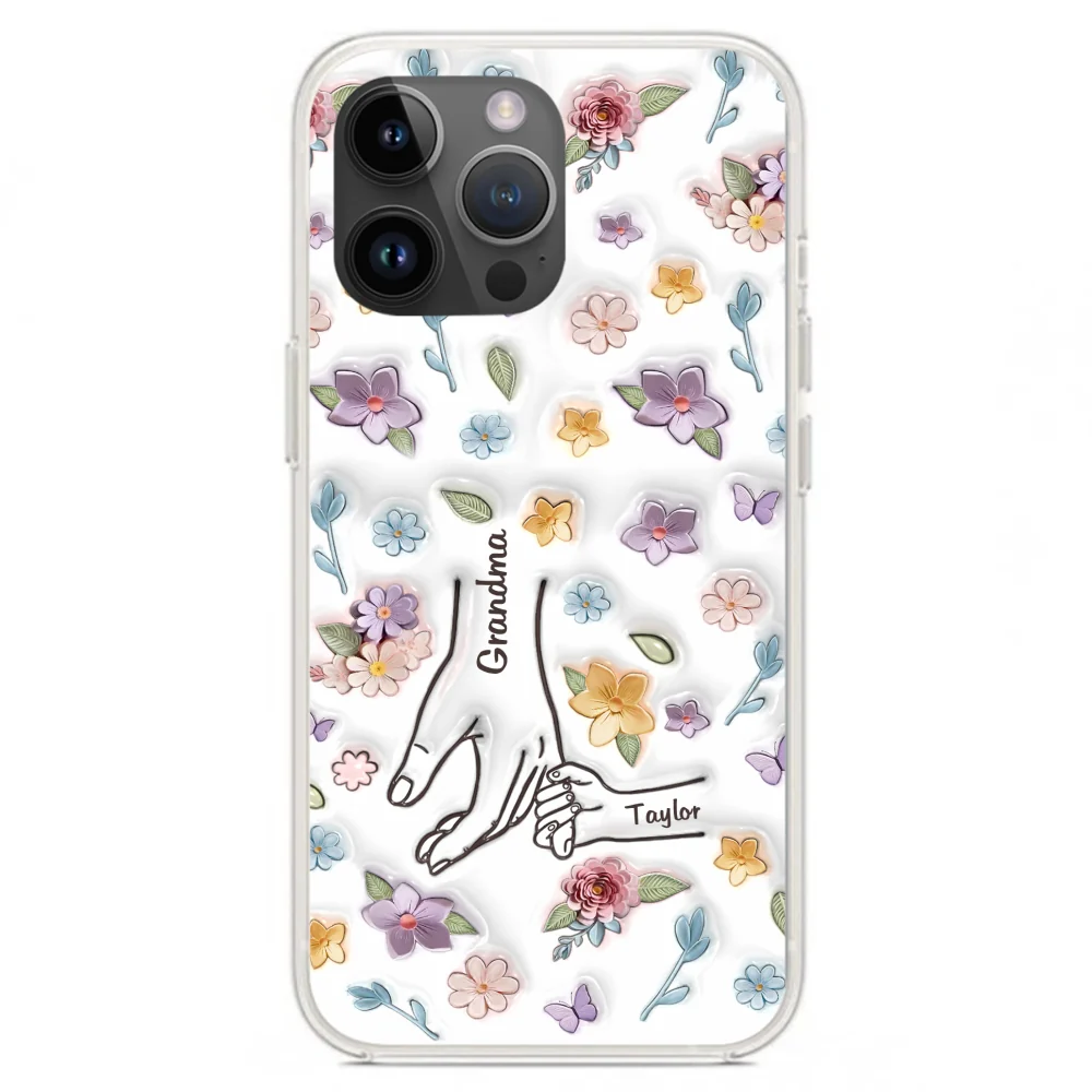 Mom You Hold My Hand Also My Heart - Personalized Custom 3D Inflated Effect Phone Case - Image 20