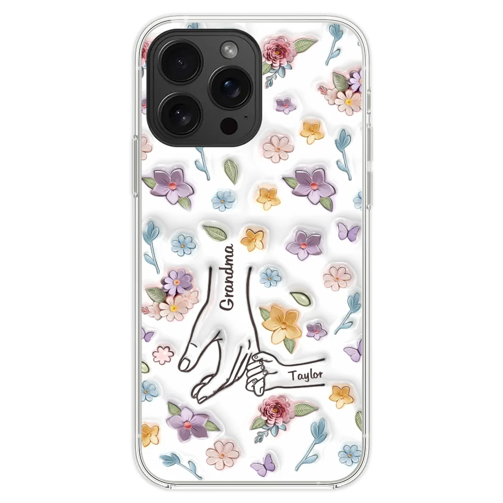 Mom You Hold My Hand Also My Heart - Personalized Custom 3D Inflated Effect Phone Case - Image 22