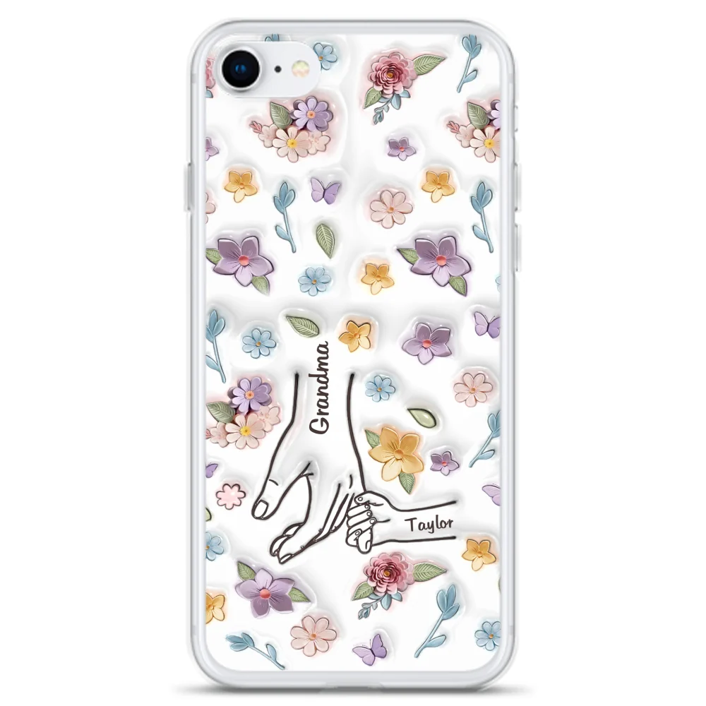 Mom You Hold My Hand Also My Heart - Personalized Custom 3D Inflated Effect Phone Case - Image 6