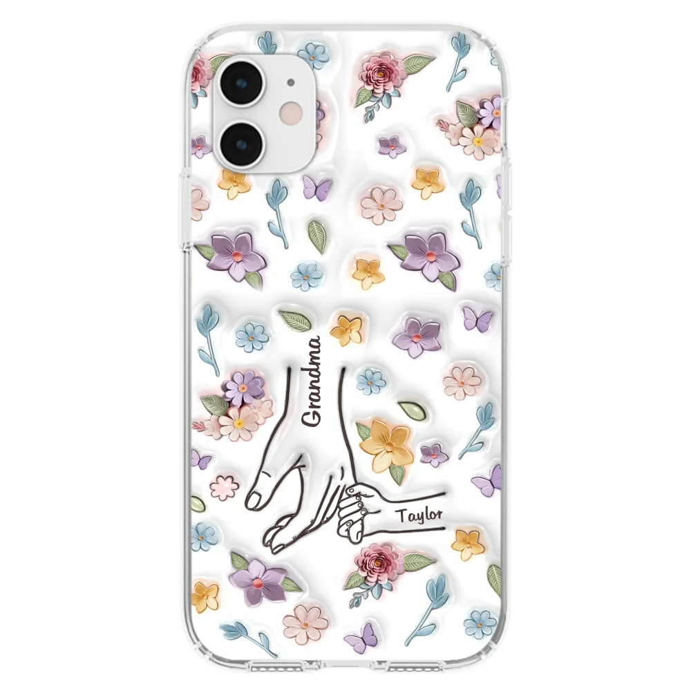 Mom You Hold My Hand Also My Heart - Personalized Custom 3D Inflated Effect Phone Case - Image 8