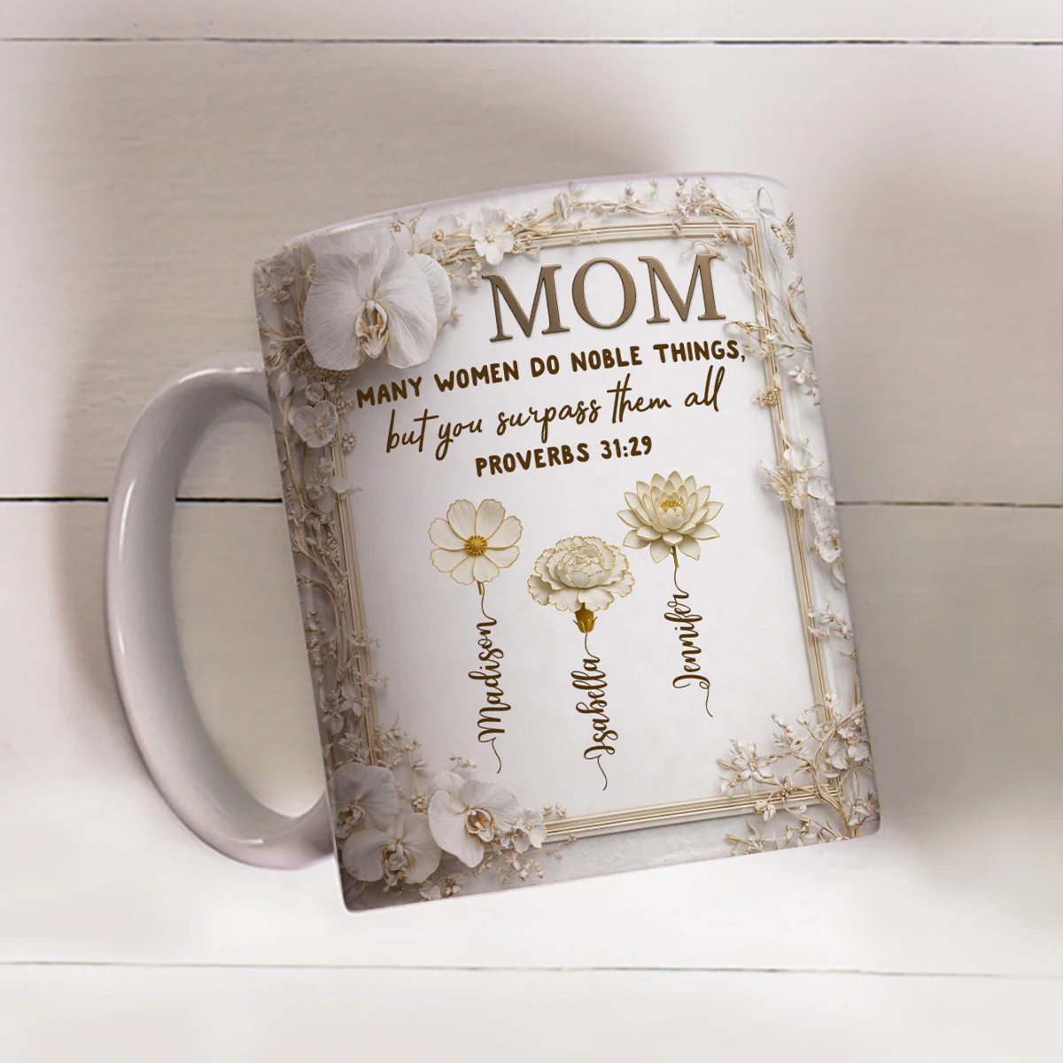 Mom You Surpass Them All - Personalized Custom Coffee Mug - Image 2