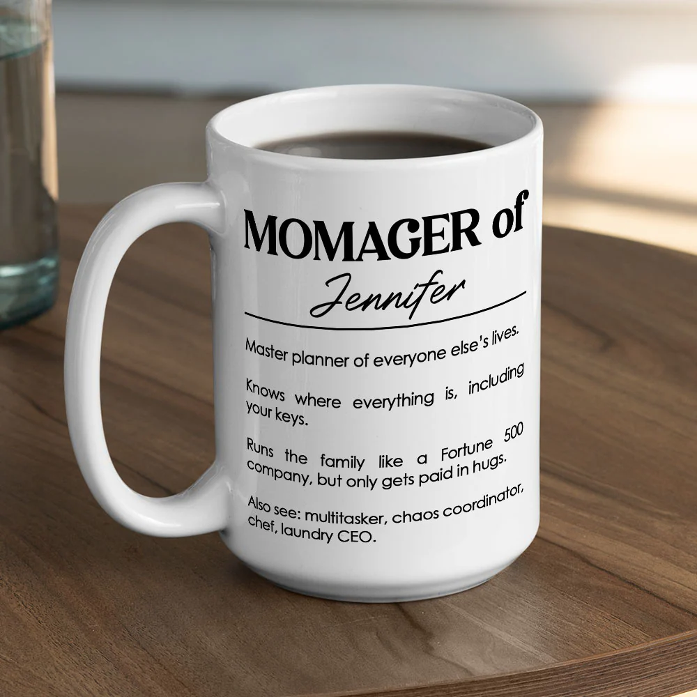 Momager - Personalized Custom Coffee Mug - Image 4