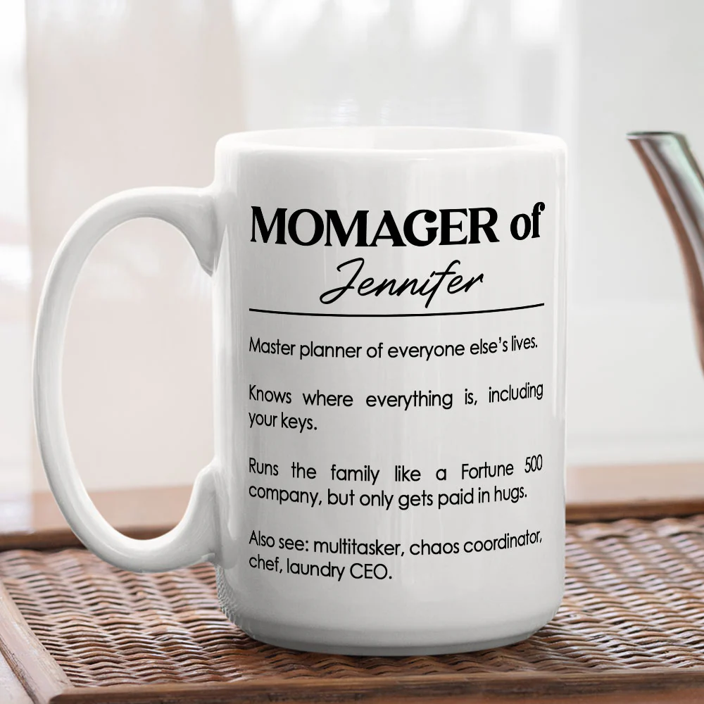 Momager - Personalized Custom Coffee Mug - Image 5