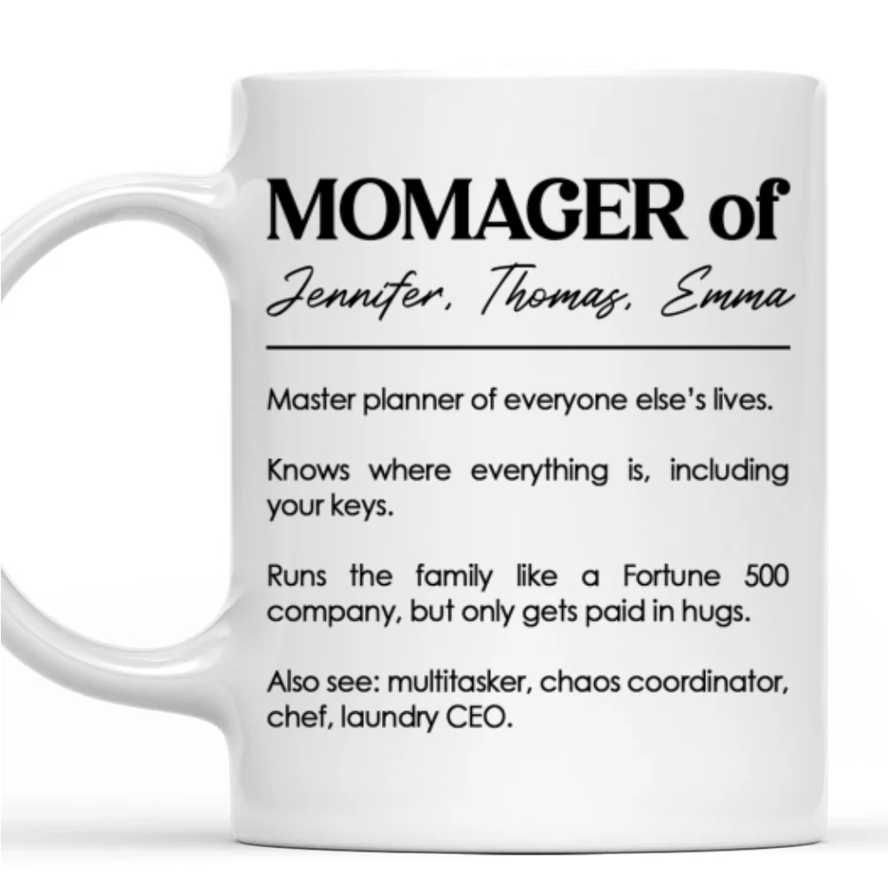 Momager - Personalized Custom Coffee Mug - Image 7
