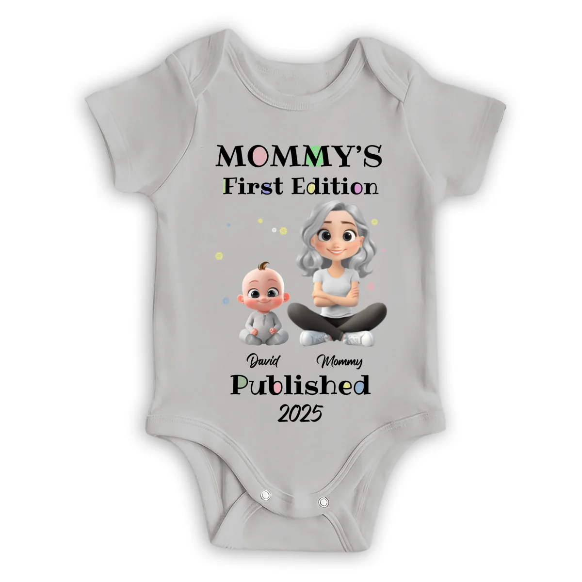 Mommy First Baby Edition - Personalized Custom Baby Onesie - Image 7