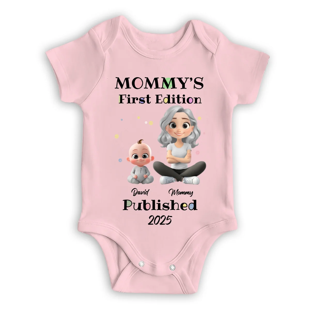 Mommy First Baby Edition - Personalized Custom Baby Onesie - Image 9
