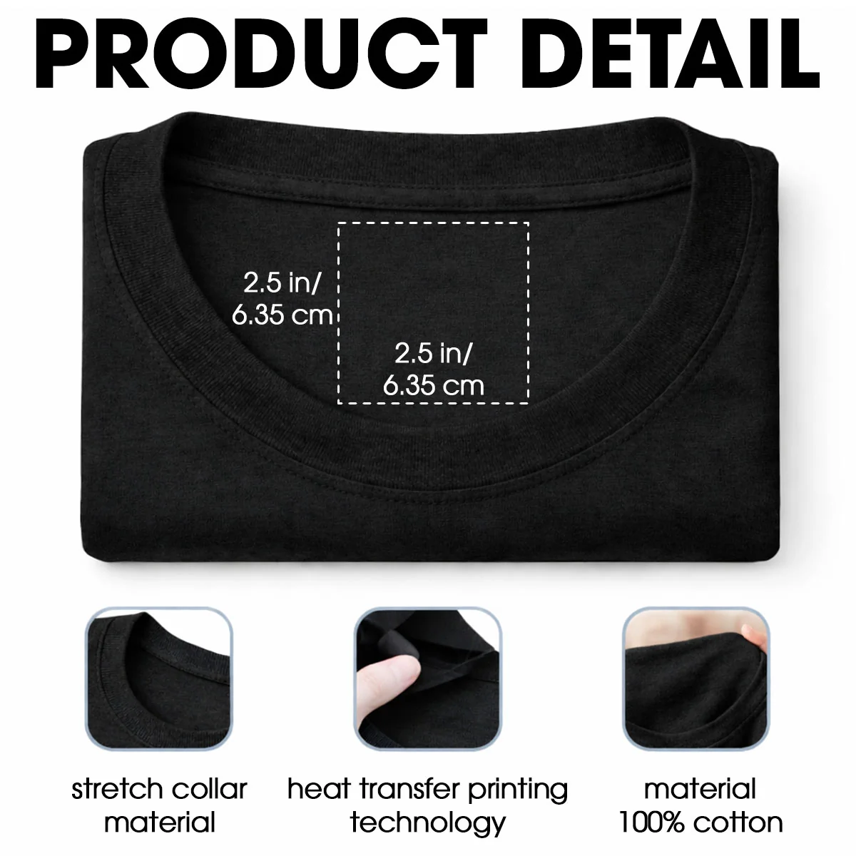 Mon âme sœur et mon tout – T-shirt avec impression personnalisée à l’intérieur du col - Image 6