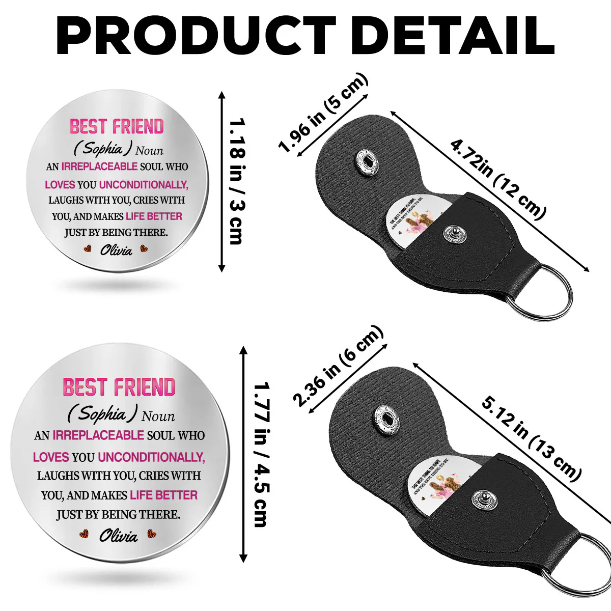 More Than Just A Friend - Personalized Custom Pocket Hug - Image 5
