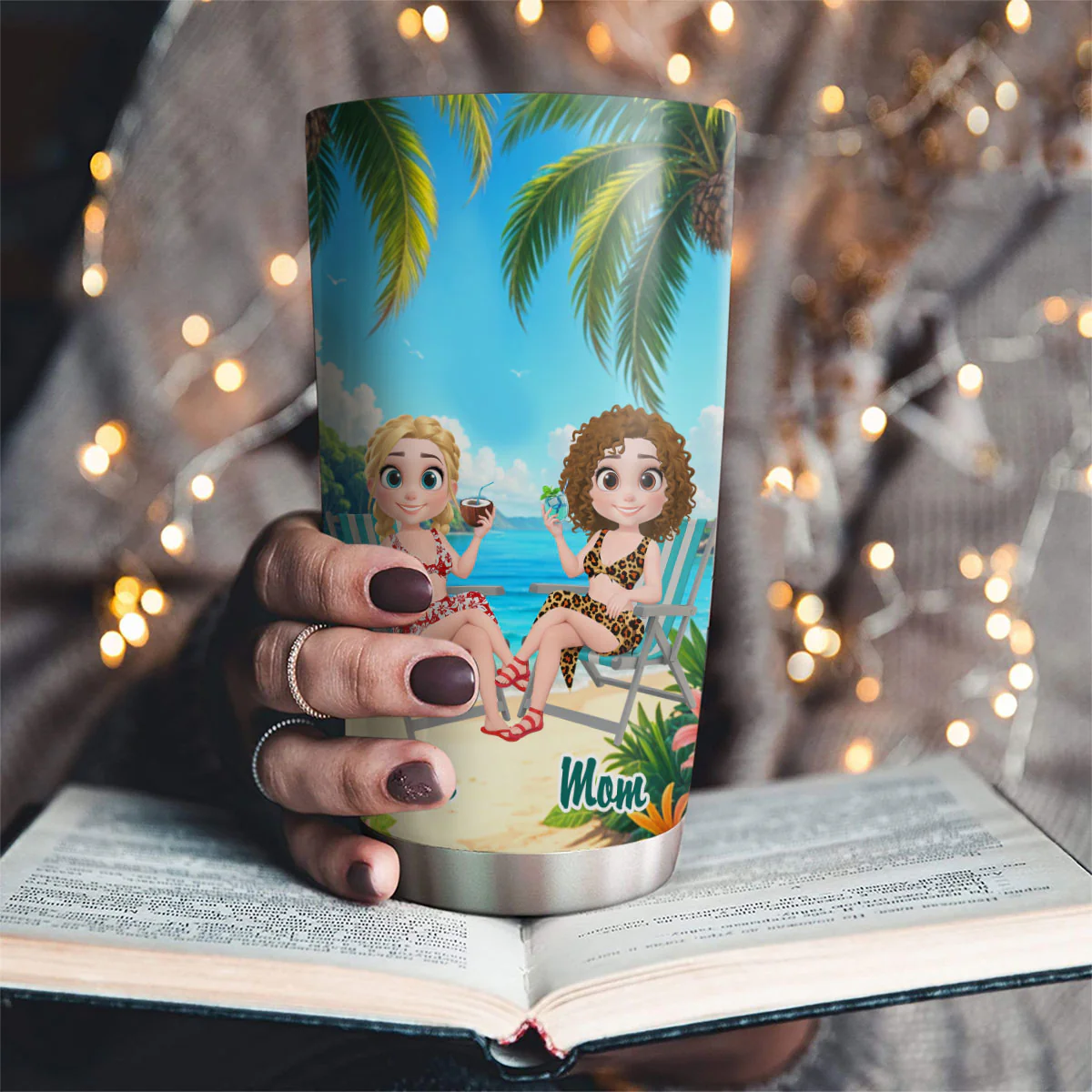 Mother And Daughter Forever Love - Personalized Custom Tumbler - Image 5