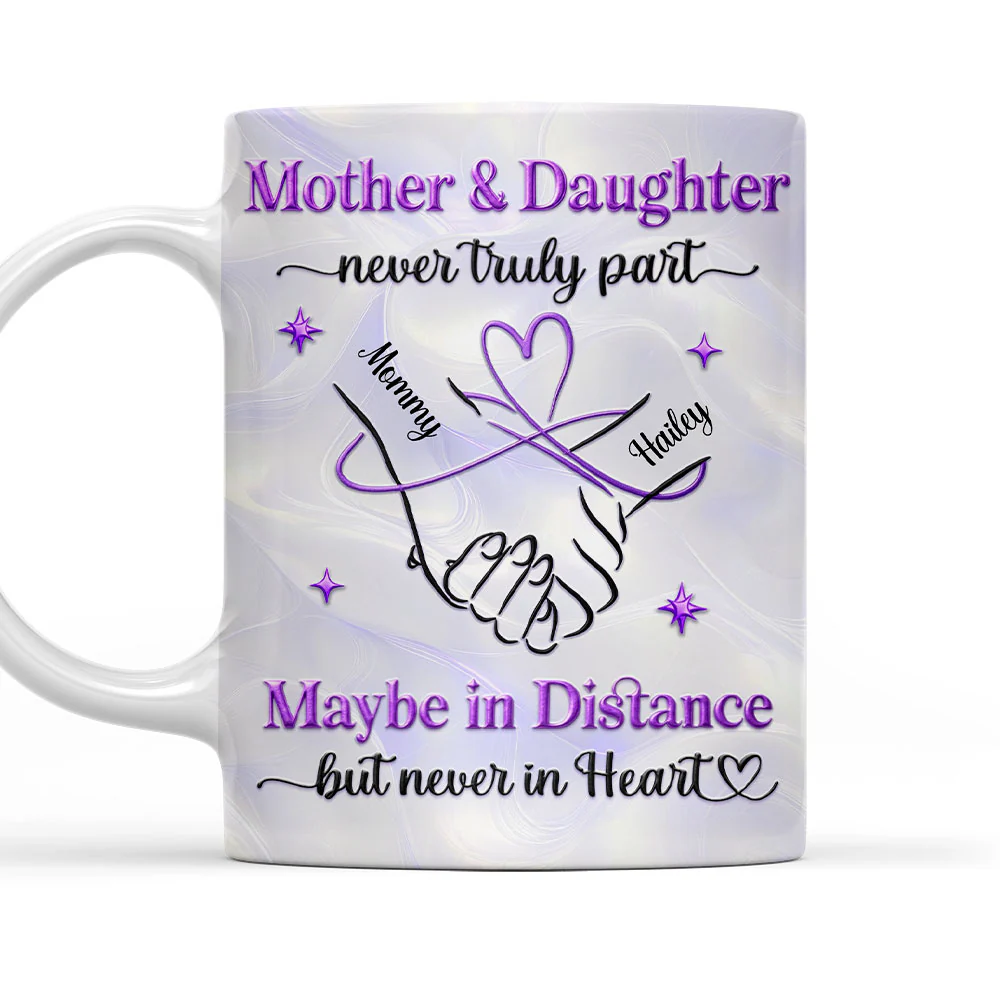 Mother And Daughter - Personalized Custom 3D Inflated Effect Mug