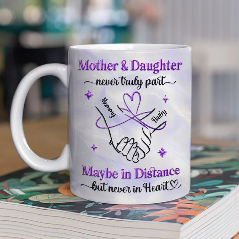 Mother And Daughter - Personalized Custom 3D Inflated Effect Mug - Image 2