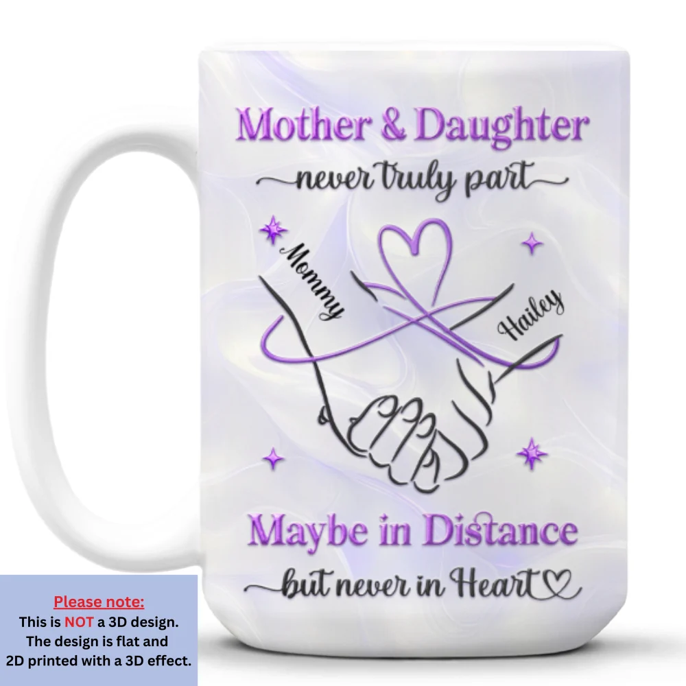 Mother And Daughter - Personalized Custom 3D Inflated Effect Mug - Image 8