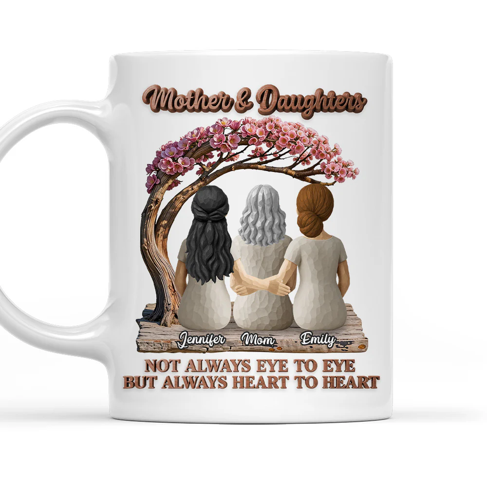 Mother And Daughter - Personalized Custom Coffee Mug