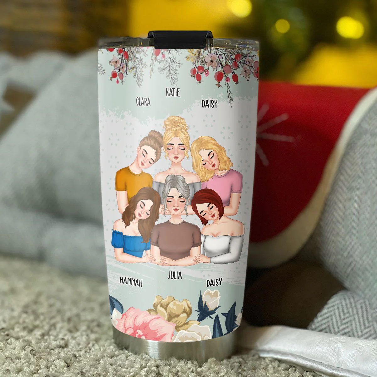 Mother And Daughters Cant Be Broken - Personalized Custom Tumbler - Image 4