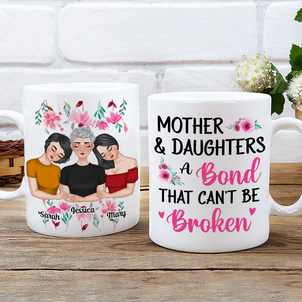 Mother And Daughters - Personalized Custom Coffee Mug - Image 3