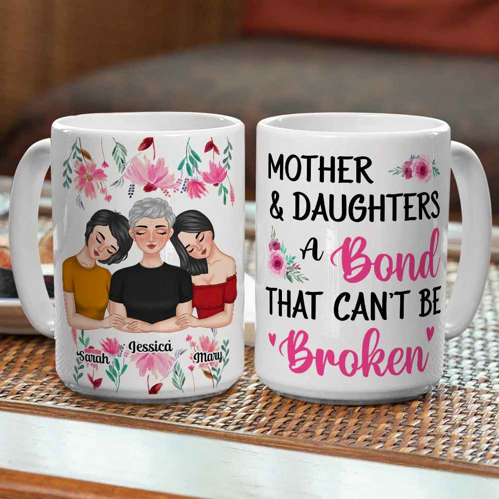 Mother And Daughters - Personalized Custom Coffee Mug - Image 6