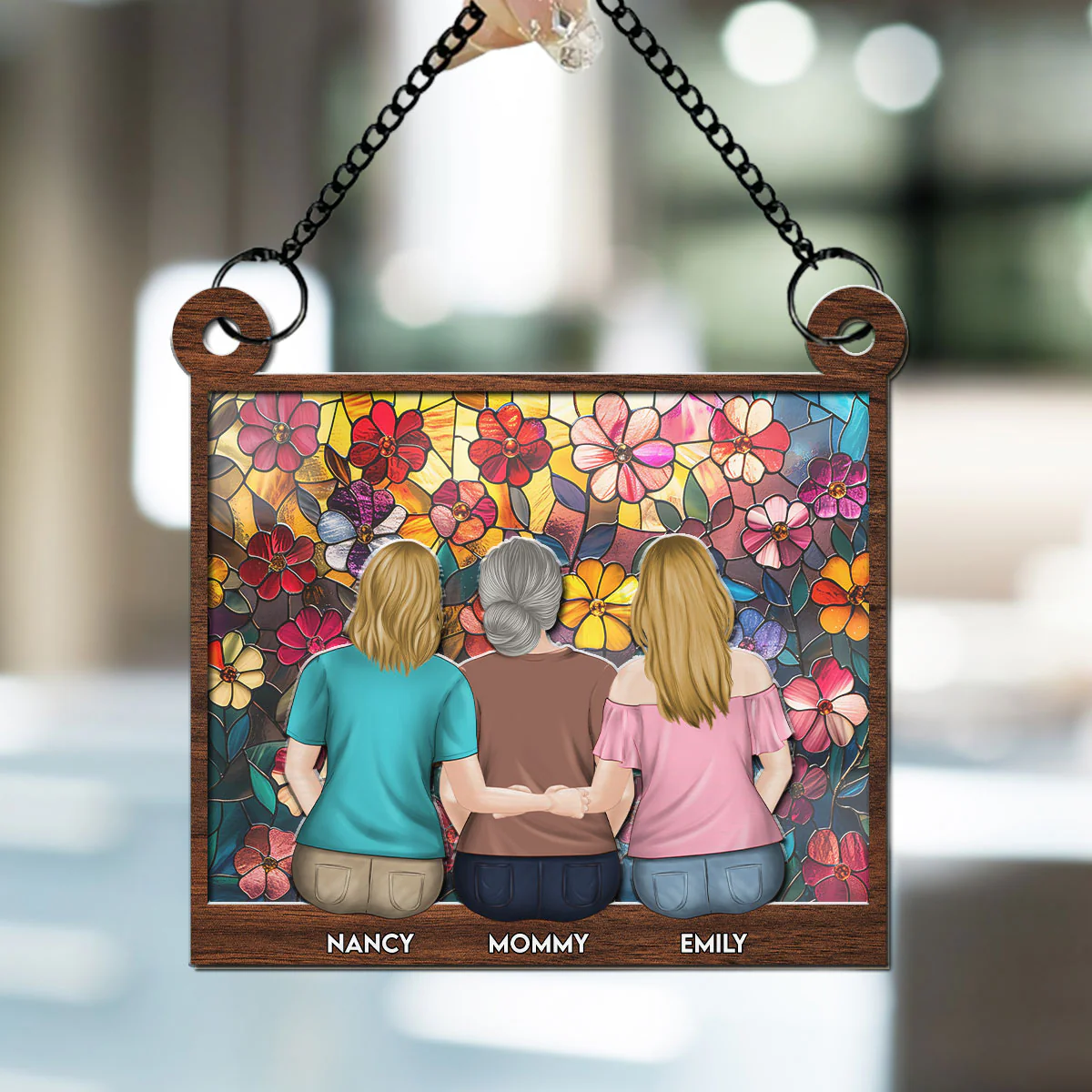 Mother & Daughter - Personalized Custom Suncatcher - Image 3