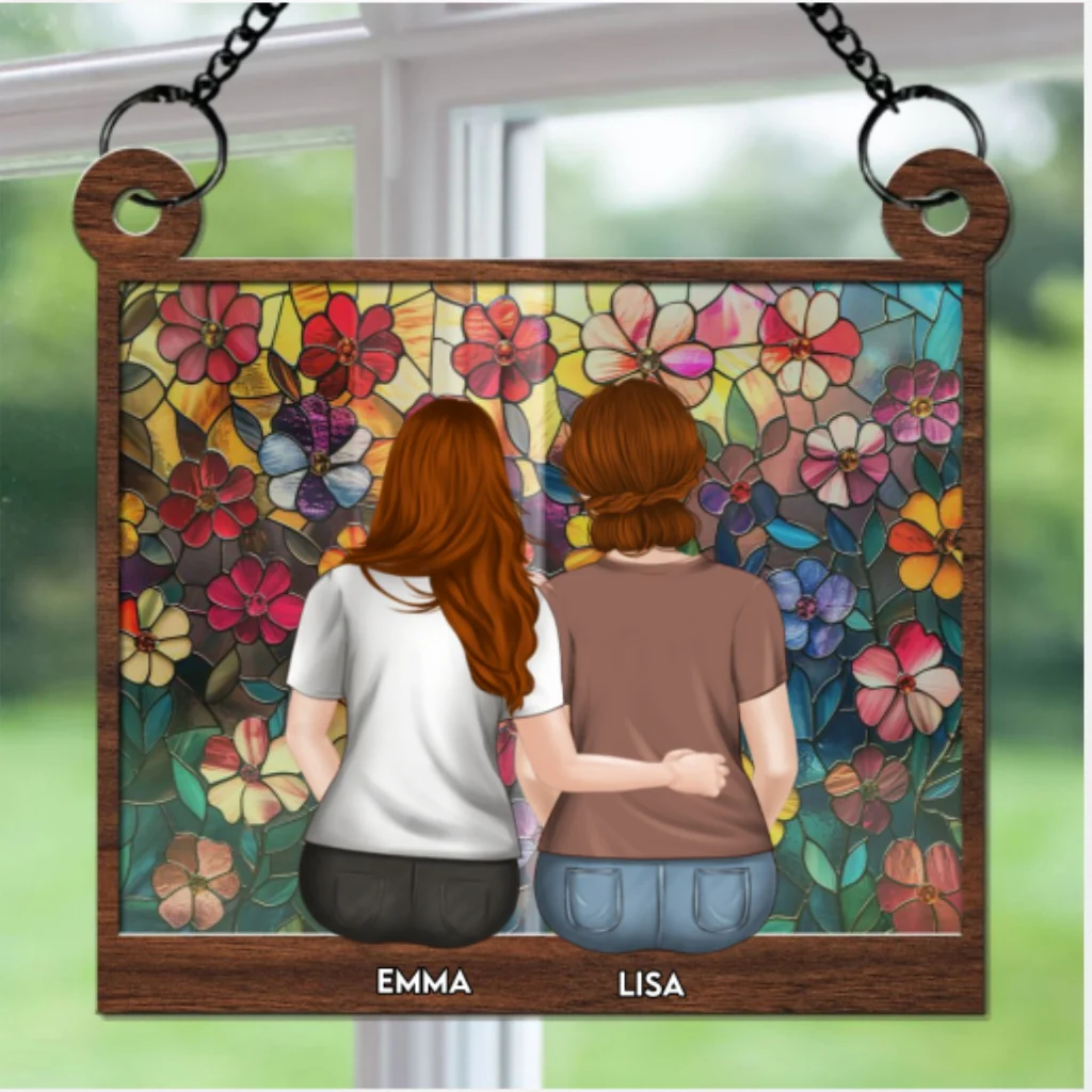 Mother & Daughter - Personalized Custom Suncatcher - Image 5