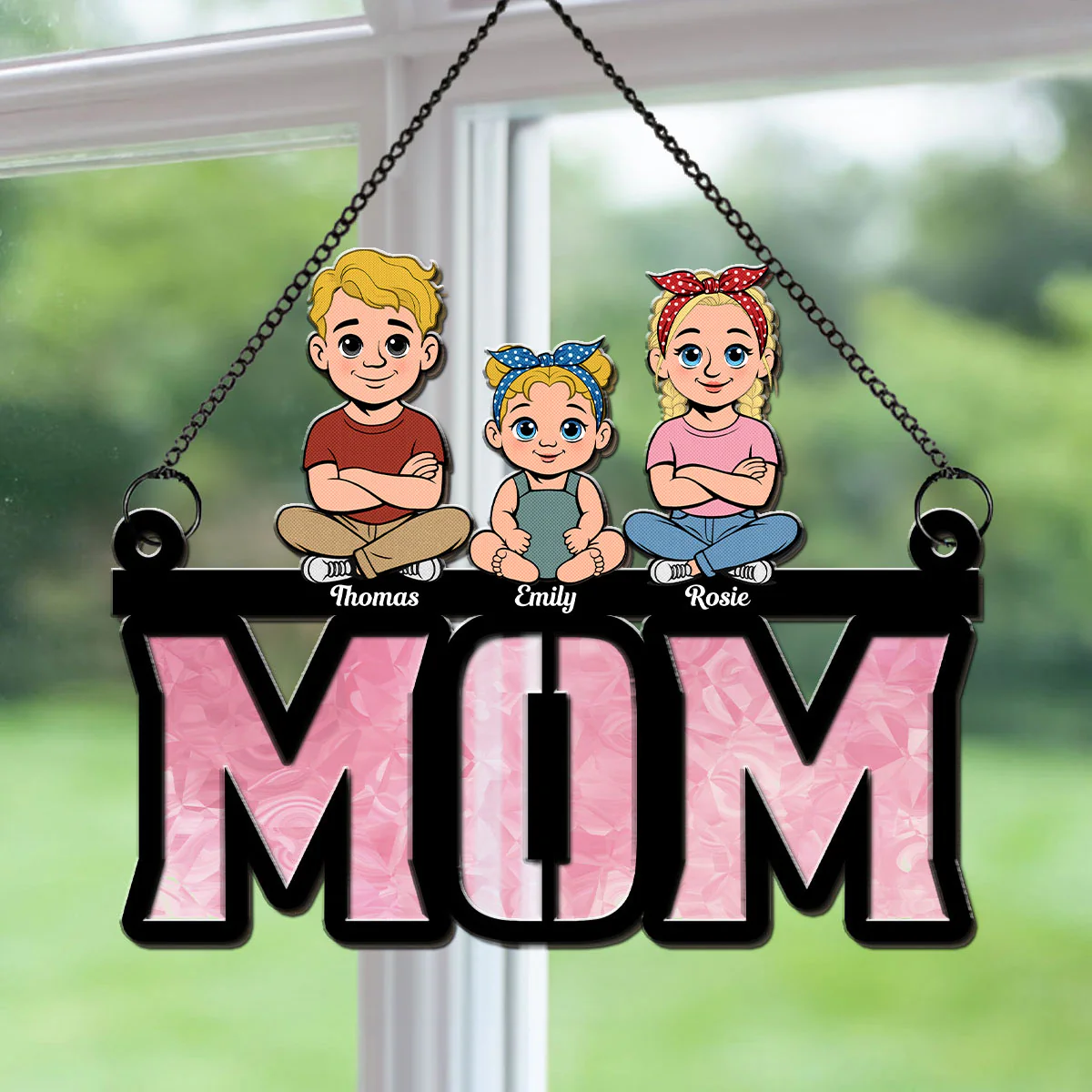 Mother Is Children Sunshine - Personalized Custom Suncatcher