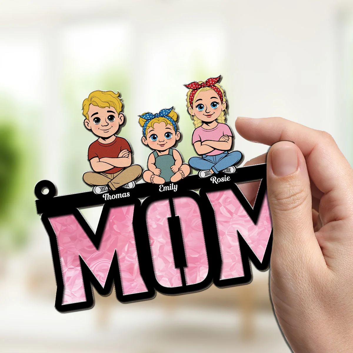 Mother Is Children Sunshine - Personalized Custom Suncatcher - Image 2