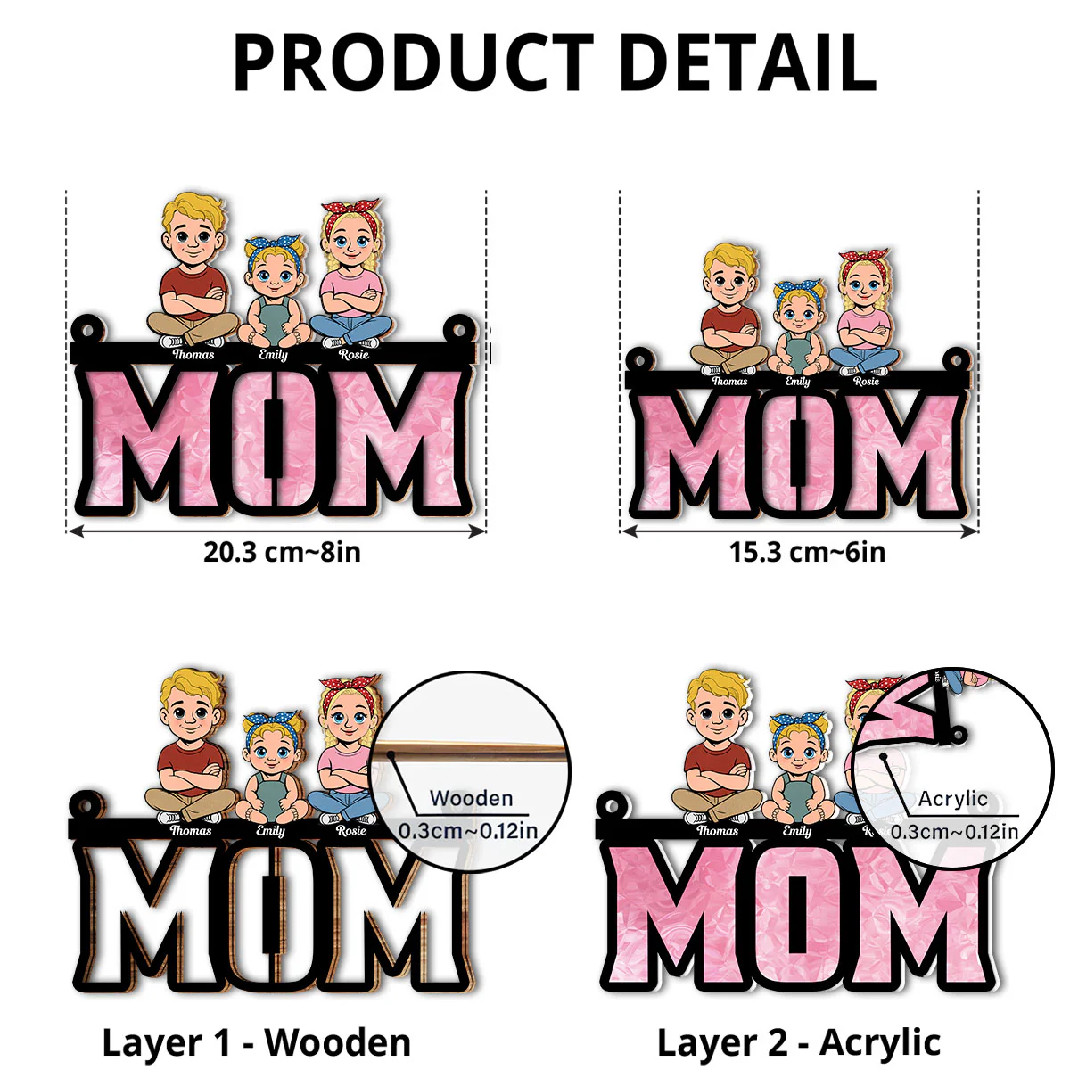 Mother Is Children Sunshine - Personalized Custom Suncatcher - Image 5