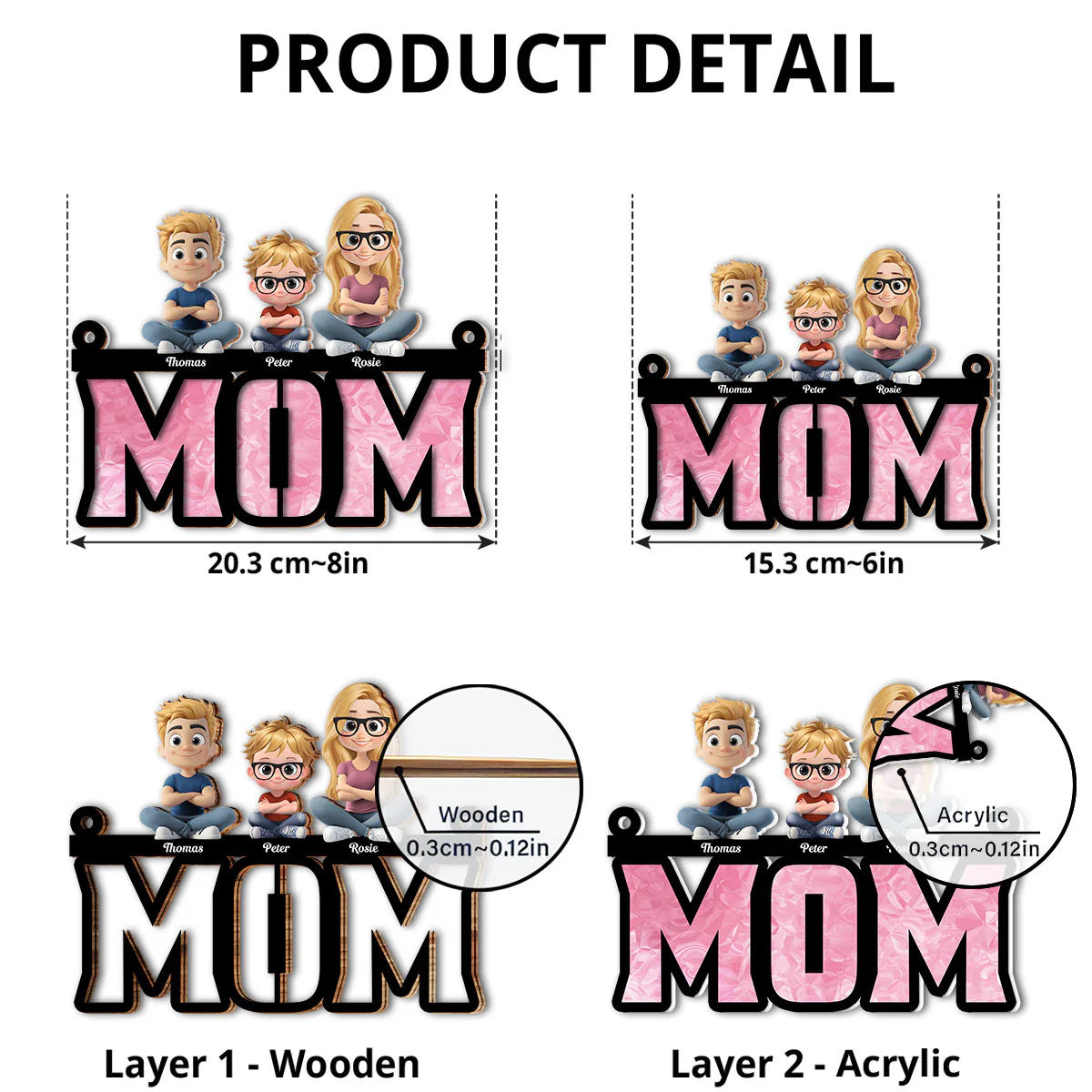 Mother Is Our Sunshine - Personalized Custom Suncatcher - Image 5