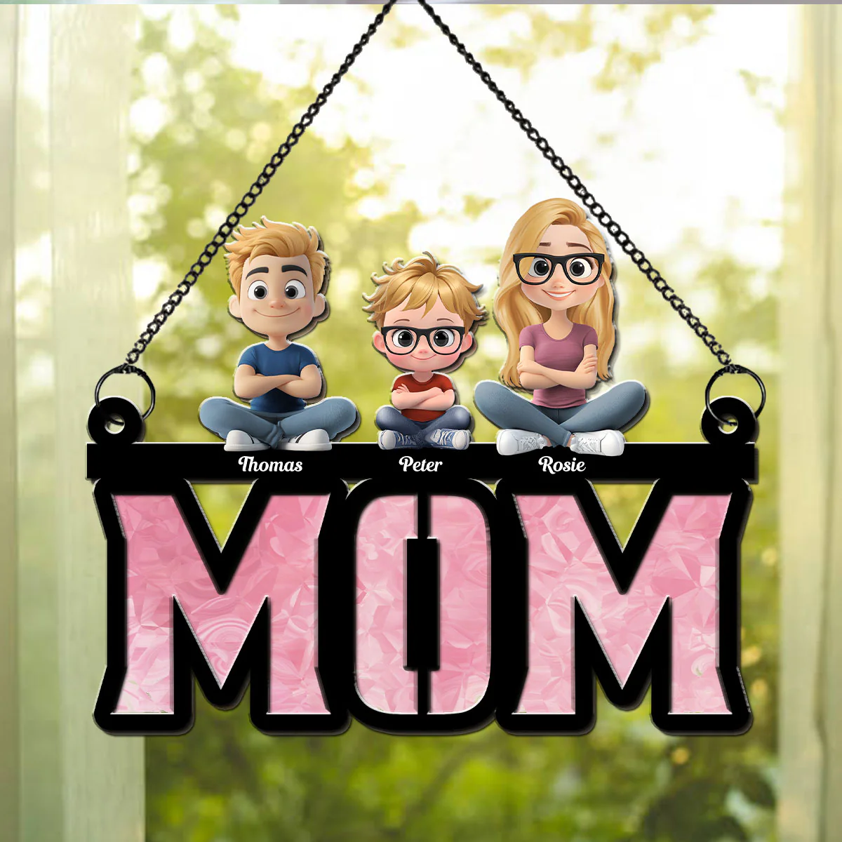 Mother Is Our Sunshine - Personalized Custom Suncatcher - Image 3
