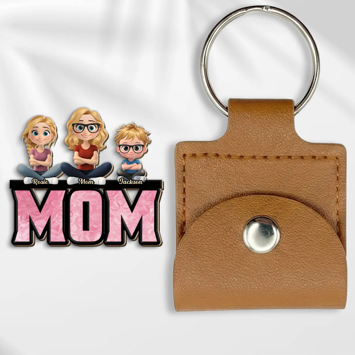 Mother Is Our Sunshine - Personalized Custom Wooden Pocket Hug