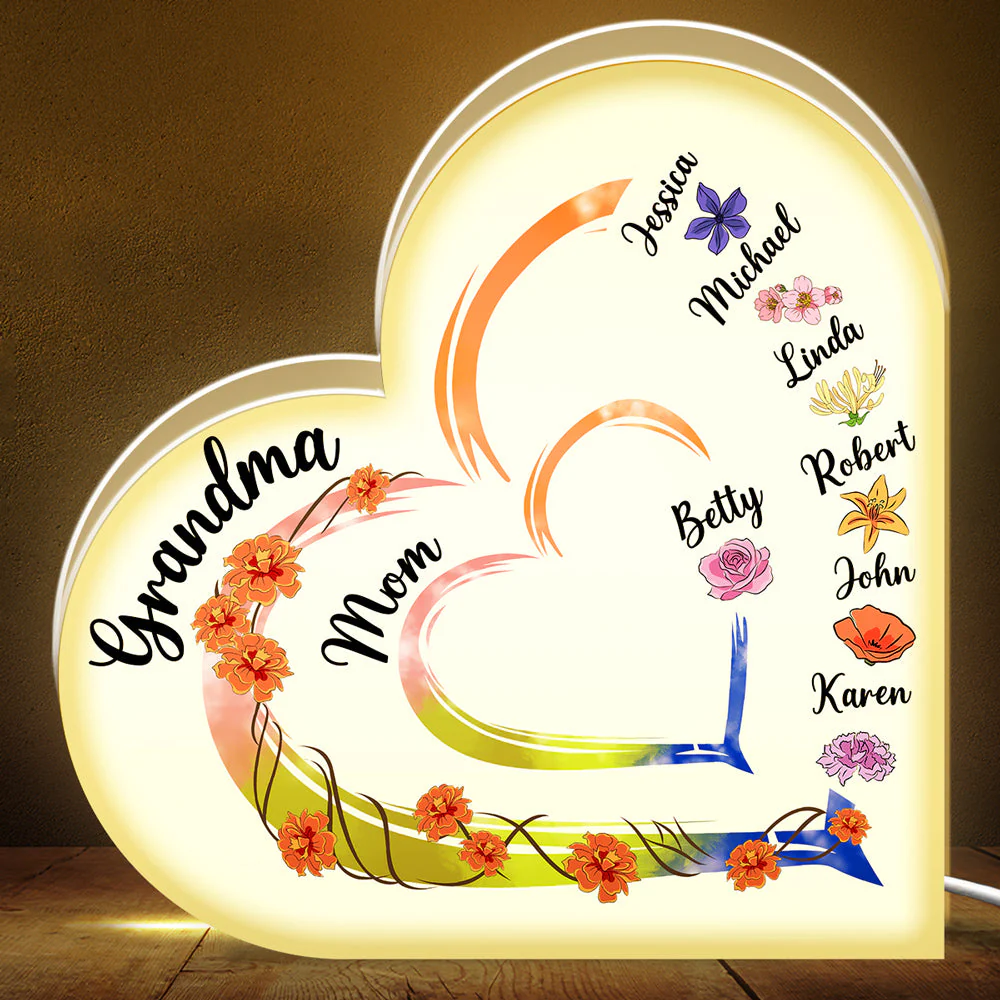 Mother Is The Heartbeat In The Home - Personalized Custom Light Box - Image 3