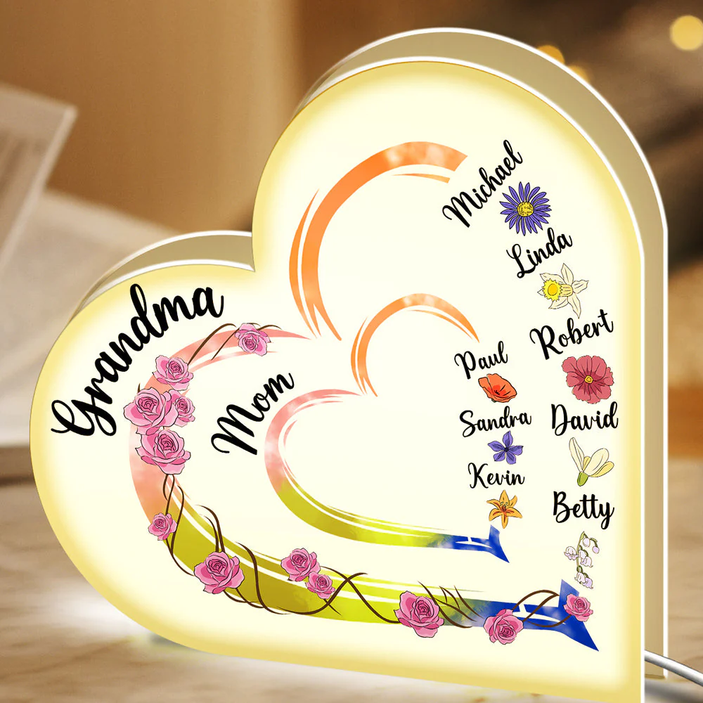 Mother Is The Heartbeat In The Home - Personalized Custom Light Box - Image 5