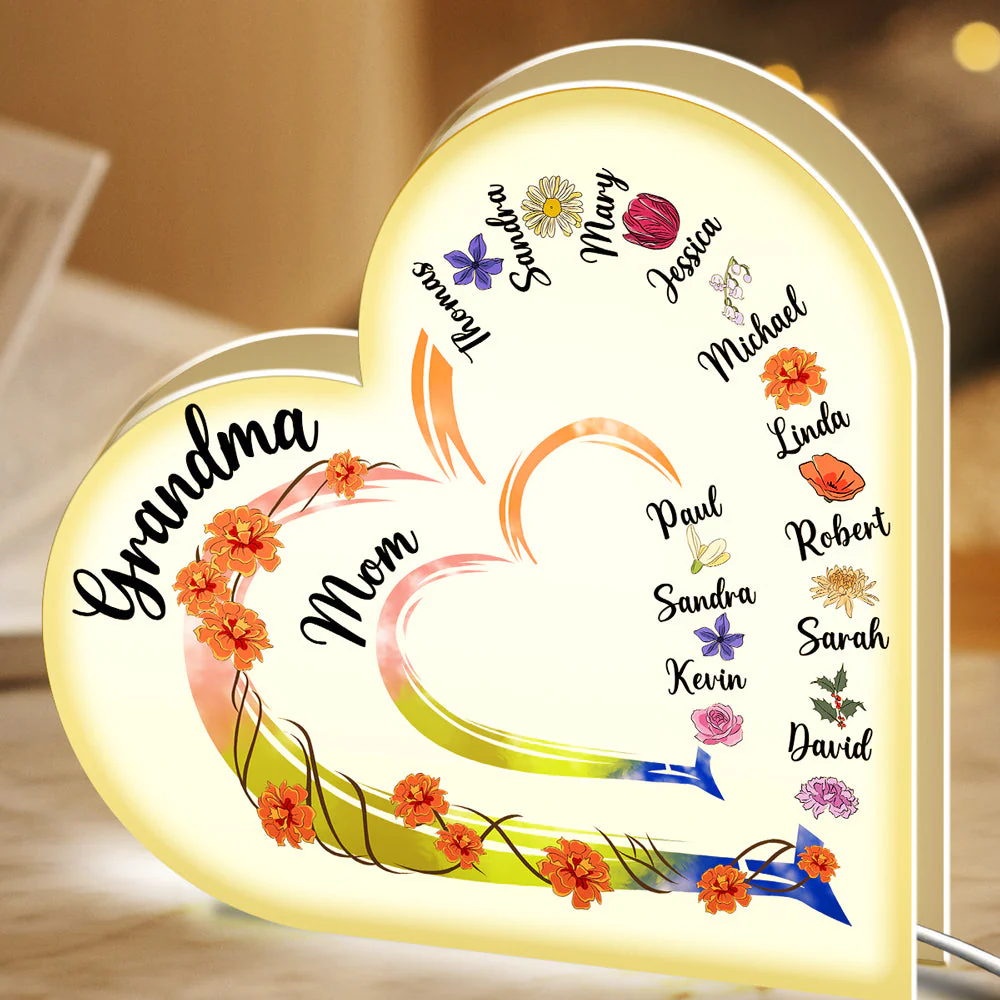 Mother Is The Heartbeat In The Home - Personalized Custom Light Box - Image 6