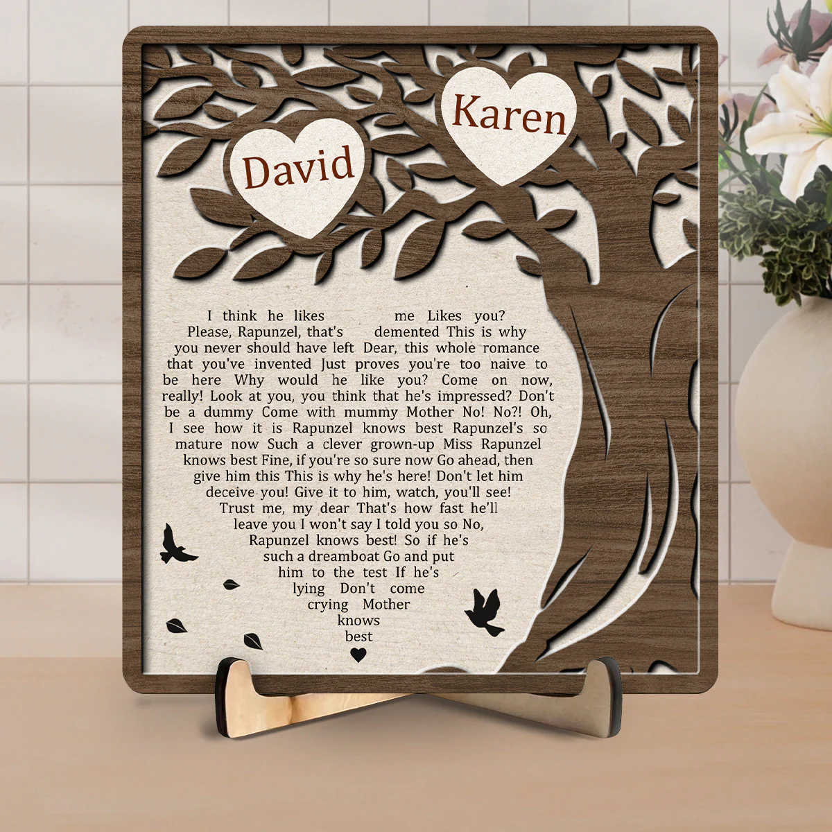 Mother Knows Best - Personalized Custom Wooden Plaque - Image 4
