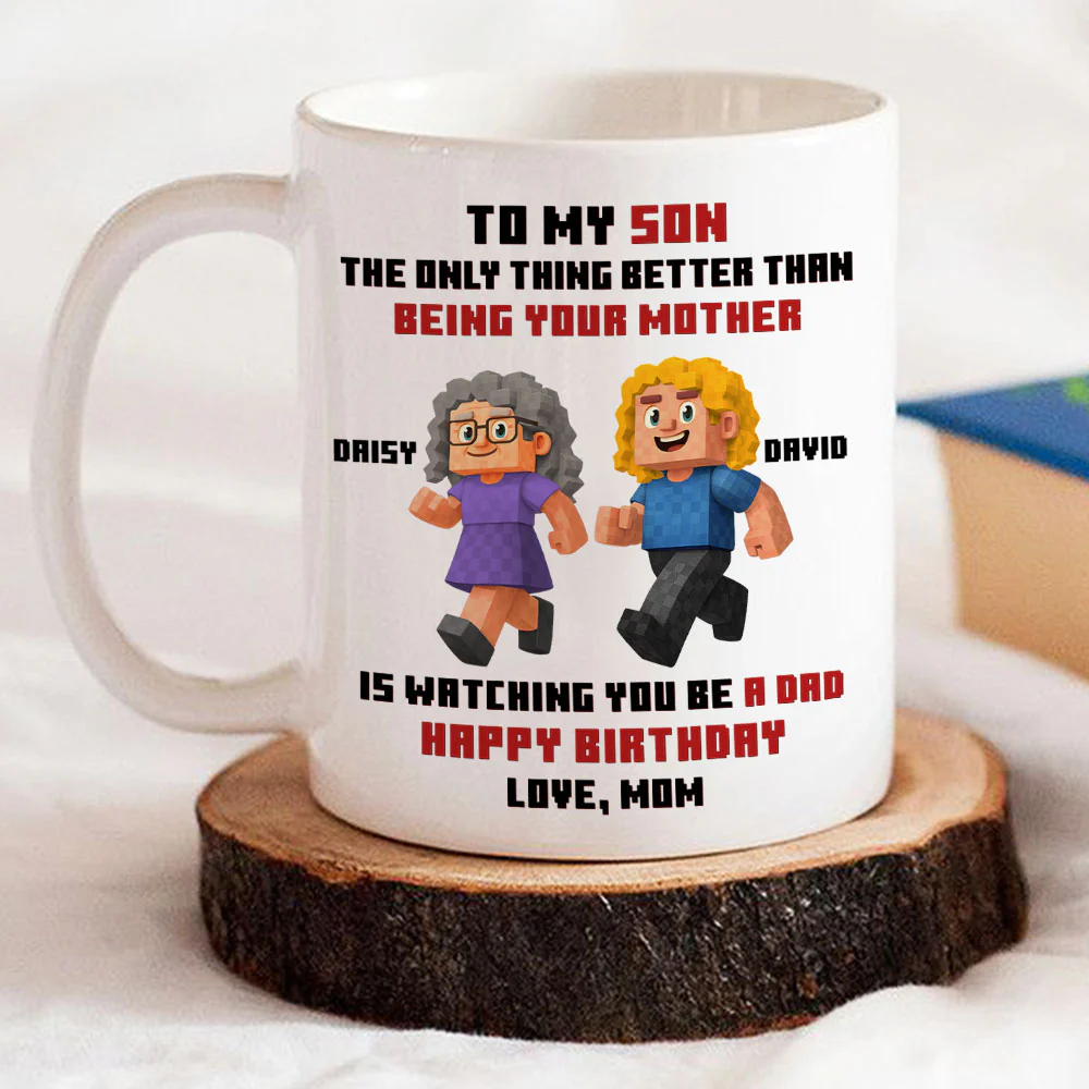 Mother Message To Son - Personalized Custom Coffee Mug - Image 6