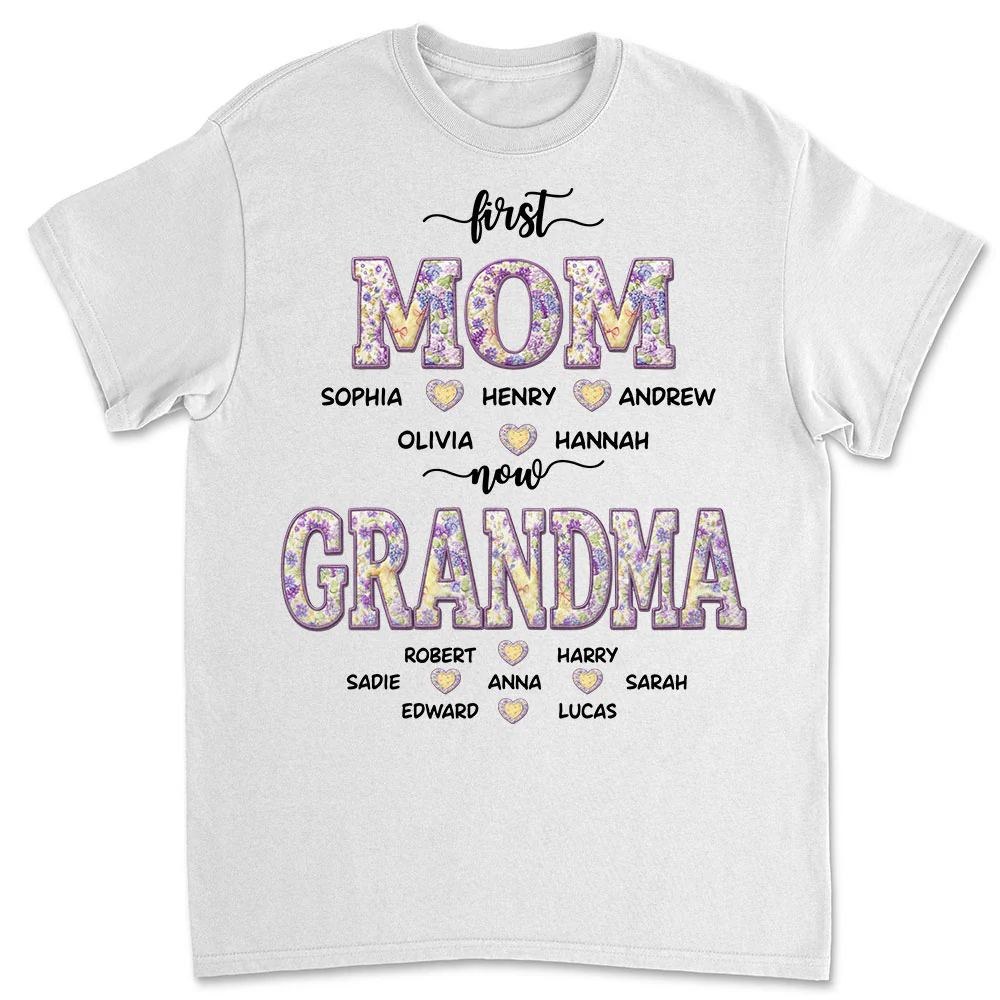 Mother Pearl Grandma Love - Personalized Custom Shirt