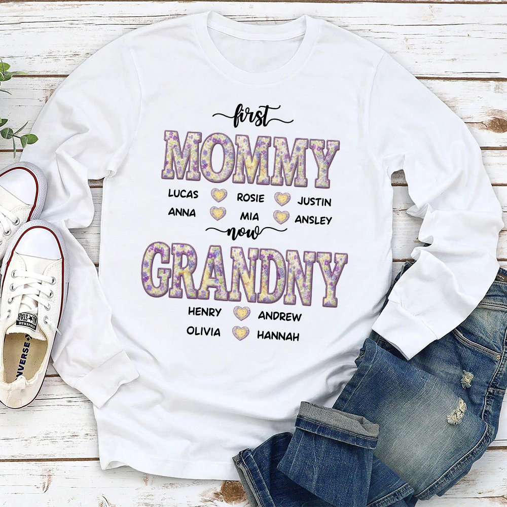 Mother Pearl Grandma Love - Personalized Custom Shirt - Image 6
