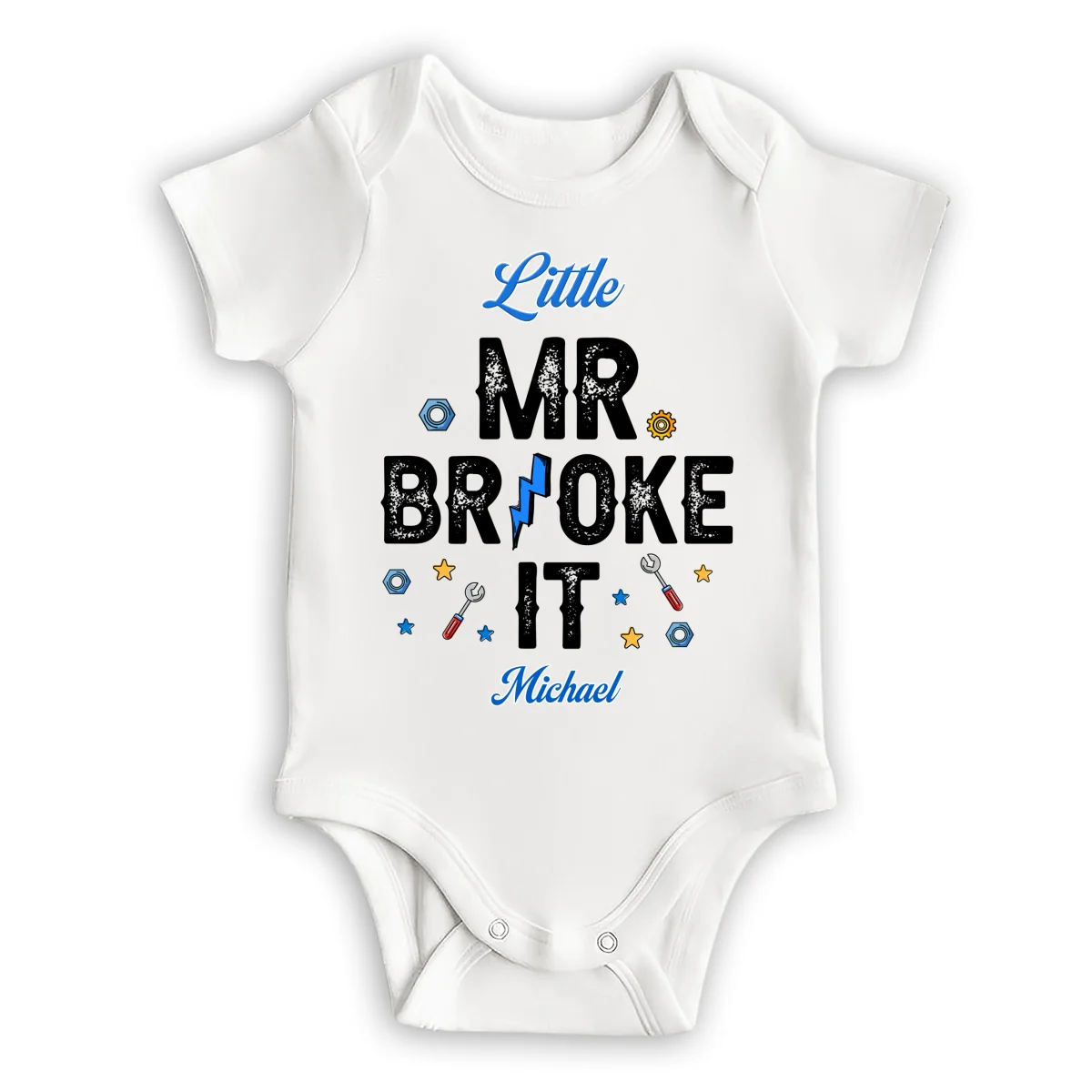 Mr Fix It And Little Broke It - Personalized Custom T-shirt And Onesie - Image 10