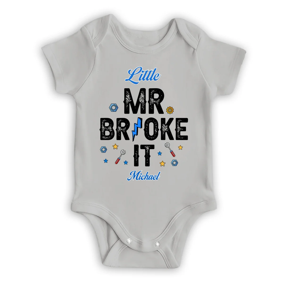 Mr Fix It And Little Broke It - Personalized Custom T-shirt And Onesie - Image 11
