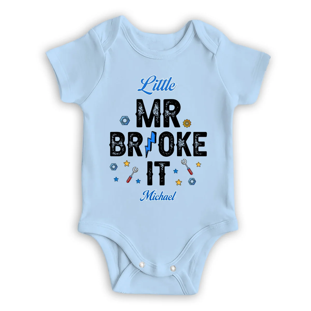 Mr Fix It And Little Broke It - Personalized Custom T-shirt And Onesie - Image 12