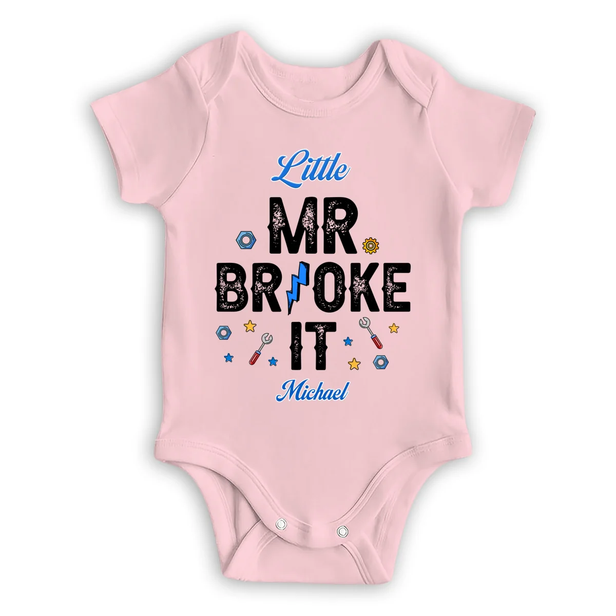 Mr Fix It And Little Broke It - Personalized Custom T-shirt And Onesie - Image 13