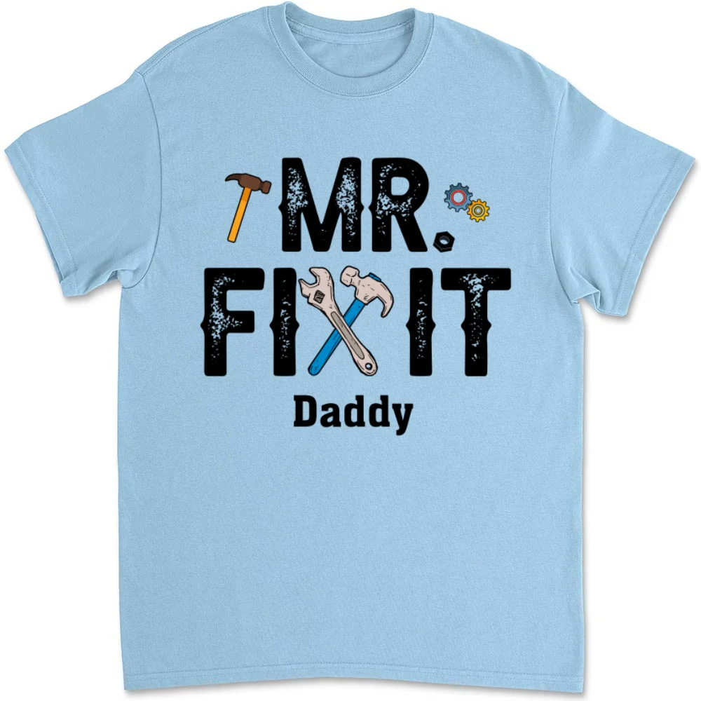Mr Fix It And Little Broke It - Personalized Custom T-shirt And Onesie - Image 8