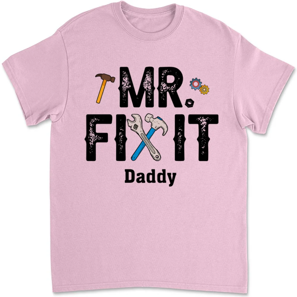 Mr Fix It And Little Broke It - Personalized Custom T-shirt And Onesie - Image 9