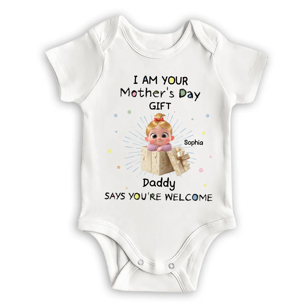 Mum You Are Welcome - Personalized Custom Baby Onesie
