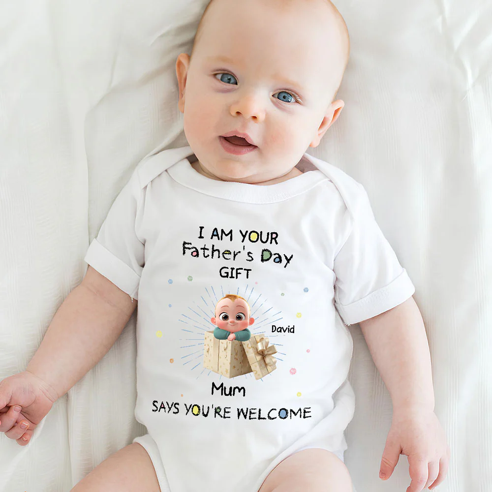 Mum You Are Welcome - Personalized Custom Baby Onesie - Image 5