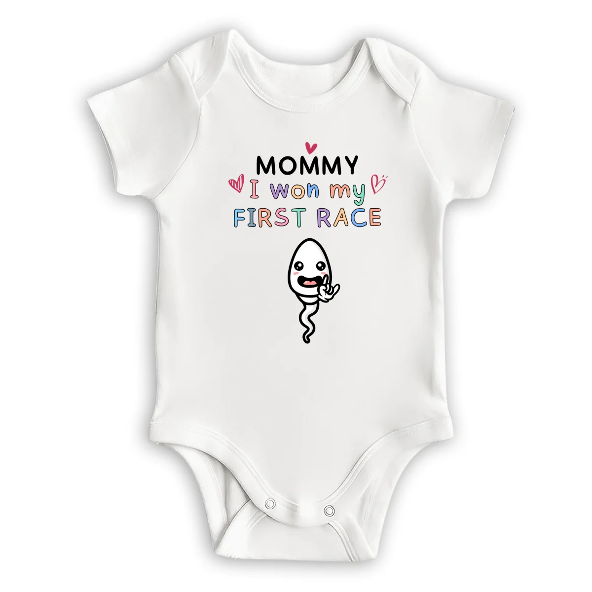 Mummy I Won First Race - Personalized Custom Baby Onesie - Image 6
