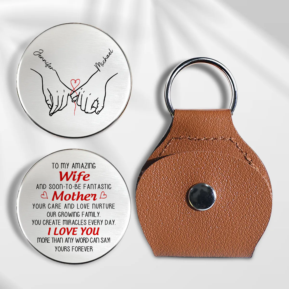My Amazing Wife Fantastic Mother - Personalized Custom Pocket Hug