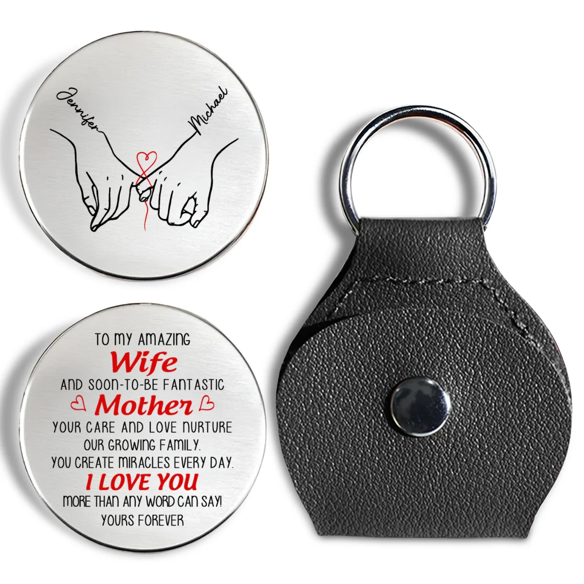My Amazing Wife Fantastic Mother - Personalized Custom Pocket Hug - Image 7